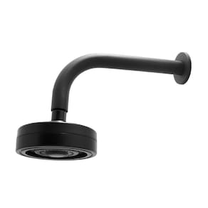 Chuveiro Ducha Autolimpante Redondo Preto Black Articulável