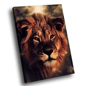Quadro Lion Stronger Br Artes Grande 118x78