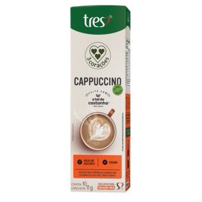 Cápsula de Cappuccino Vegetal TRES 3 Corações