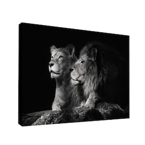 Quadro Casal De Leões Br Artes Grande 118x78