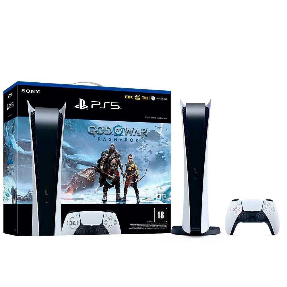 Console Playstation 5 Sony, SSD 825GB, Controle sem fio DualSense, Edição  Digital, Branco - 1216B - Hardwareshop - Tudo para seu pc gamer!