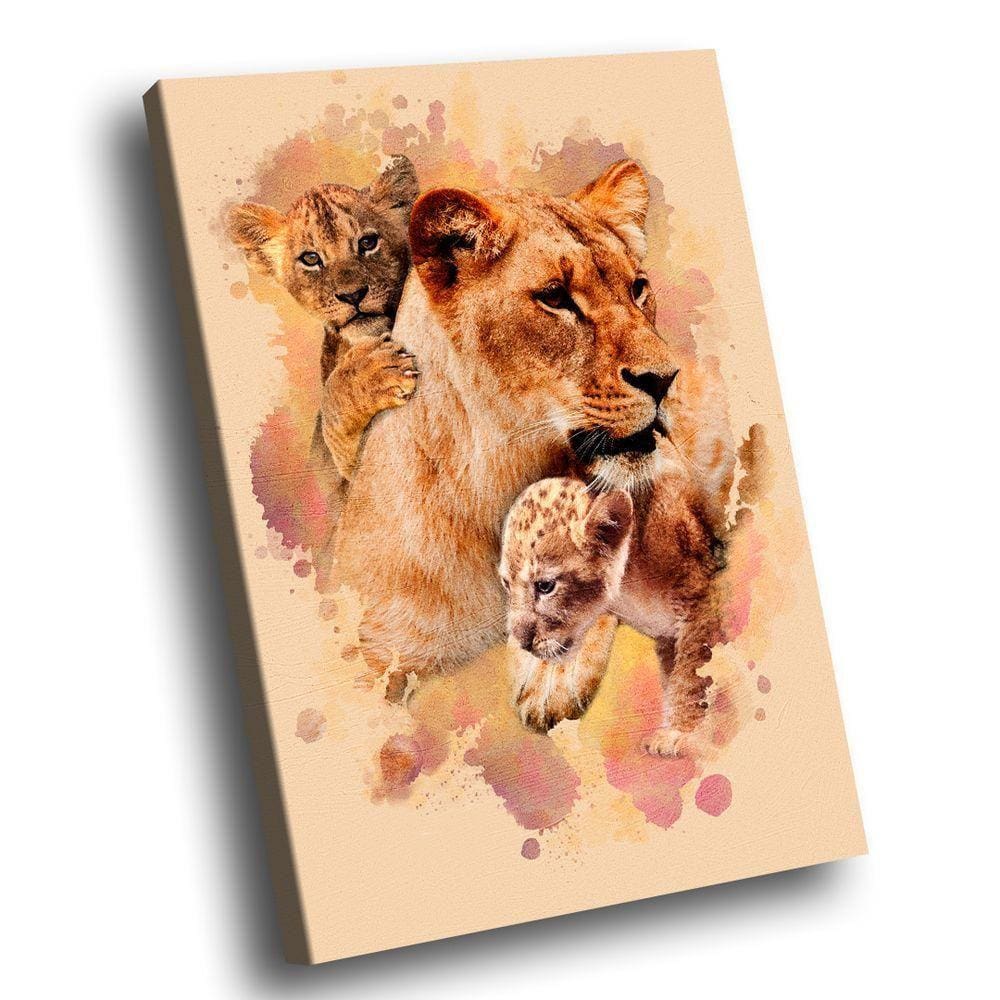 Quadro Leoa Family Br Artes Grande 118x78