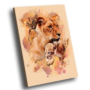 Quadro Leoa Family Br Artes Grande 118x78
