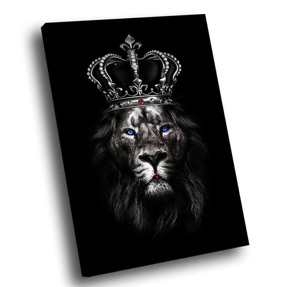 Quadro Leão Rei Br Artes Pequeno 60x40