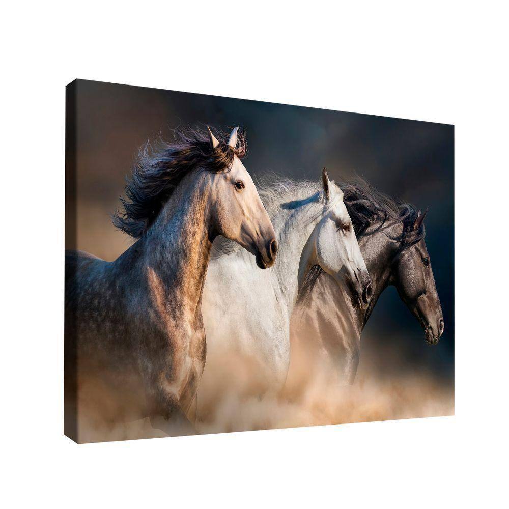 Quadro Cavalos Manada Br Artes Médio 84x54
