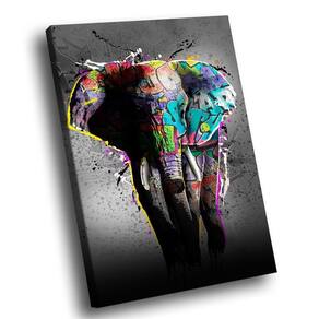 Quadro Elefante Grafite Br Artes Pequeno 60x40