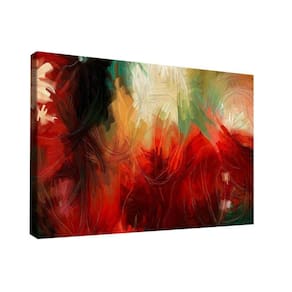 Quadro Pintura Abstrata Br Artes Médio 84x54