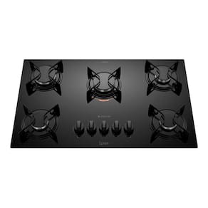 Cooktop 5 Bocas Preto com Mesa de Vidro Atlas U Top