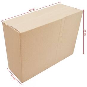 Caixa Funda De Papelão Com 20 Unidades Embalagens 45cm x 16cm x 34cm