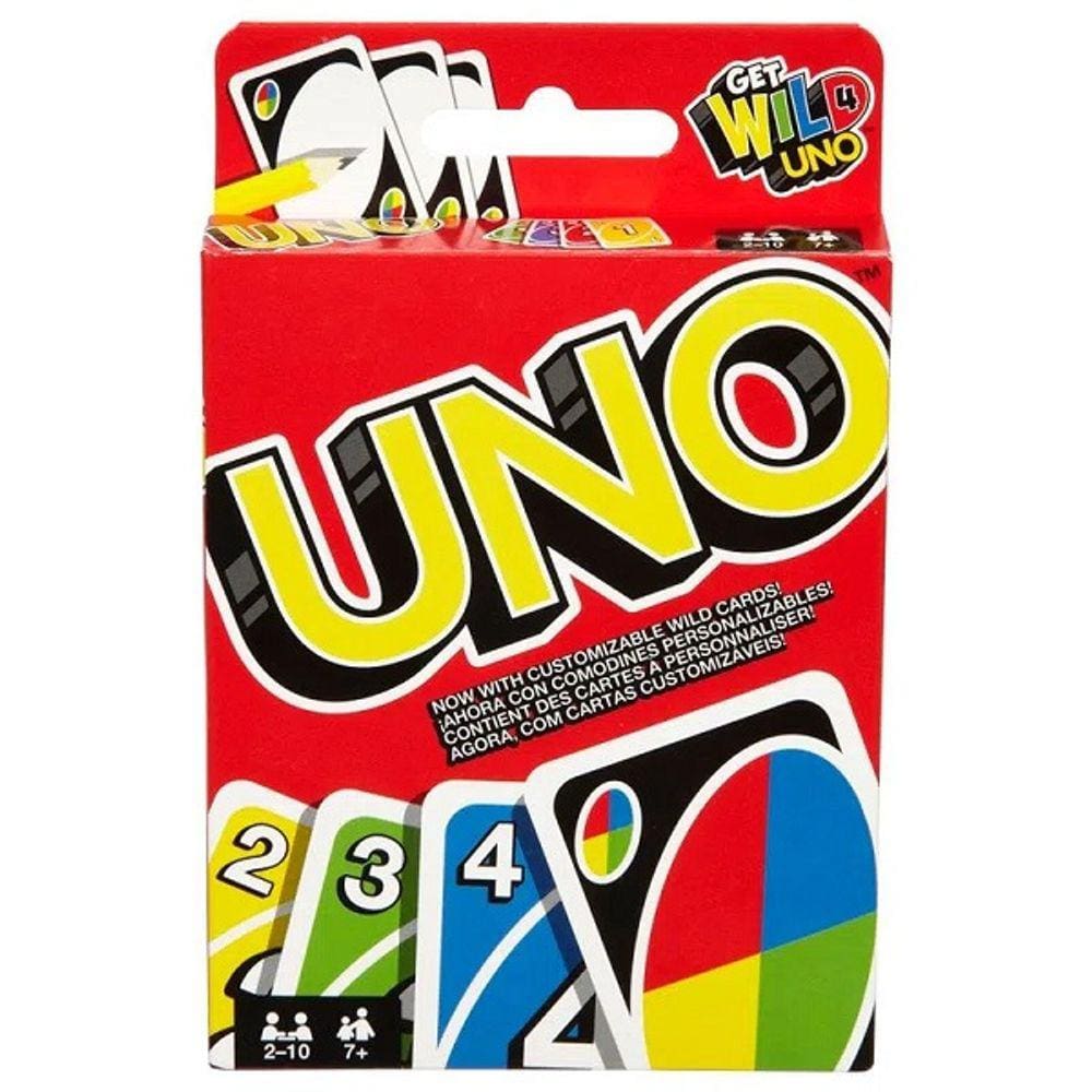 Uno jogo de cartas minimalista 11cm mattel