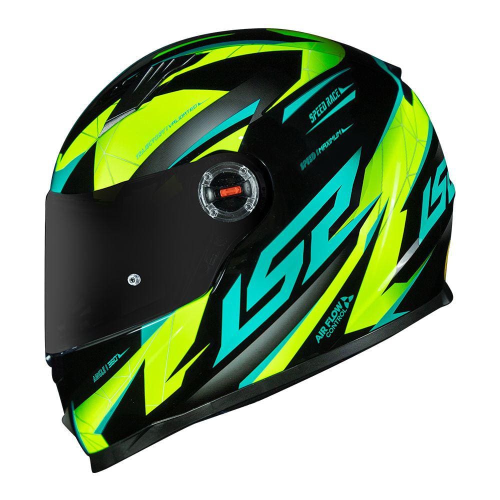 Capacete LS2 FF358 Draze Preto e Verde