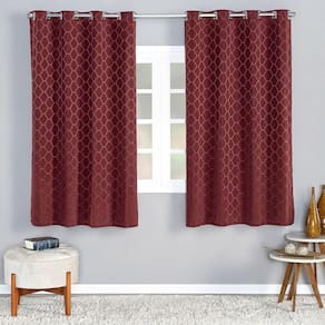 Cortina Dallas 4,00M X 2,50M Jacquard Corta Luz Sala Vinho