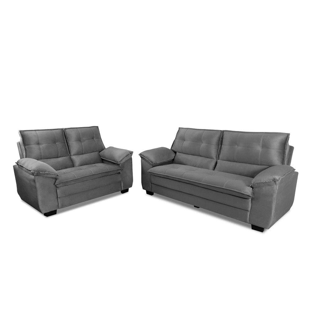 Conjunto Sofá 2 e 3 Lugres Hellen Premium