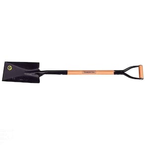 Vanga Quadrada 424/00 Em Aço Com Cabo De Madeira 74 Cm Com Empunhadura Metálica Ergonômic