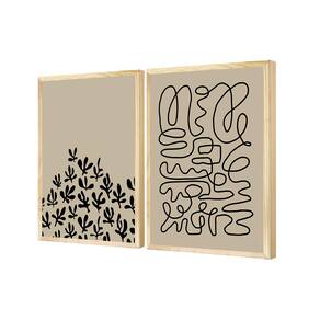 Dupla de Quadros Decorativos Riscos Minimalista Escritório