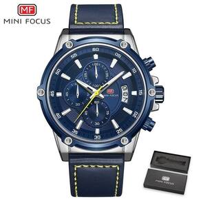 Relógio Masculino Mini Focus Mf0175g à Prova D`água Azul