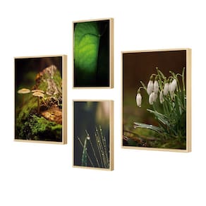 Quadro Decorativo Kit 4 Foto Natureza Verde Paisagem Cozinha