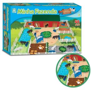 Jogo De Tabuleiro De Montar Minha Fazenda Com 41 Peças em Promoção