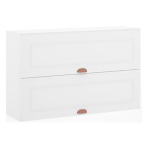 Armário Aéreo Basculante Duplo 120 cm 2 Portas Cristal Luciane Móveis