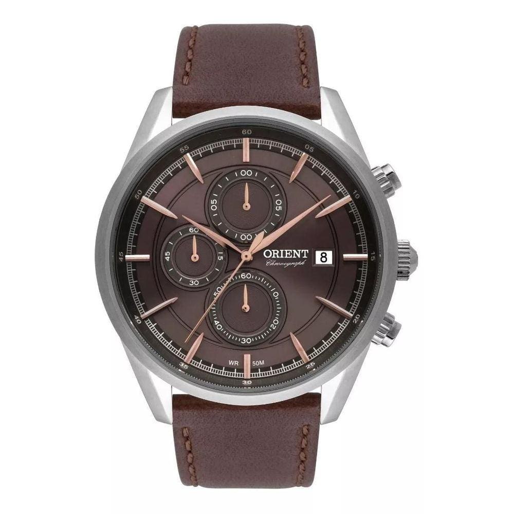 Relógio Orient Masculino Marrom Mbscc053 N1Nx