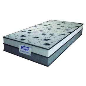 Colchão Solteiro Espuma D33 Fort 88x188x21cm Cinza/Branco Gazin  - Suporta até 150kg por Pessoa