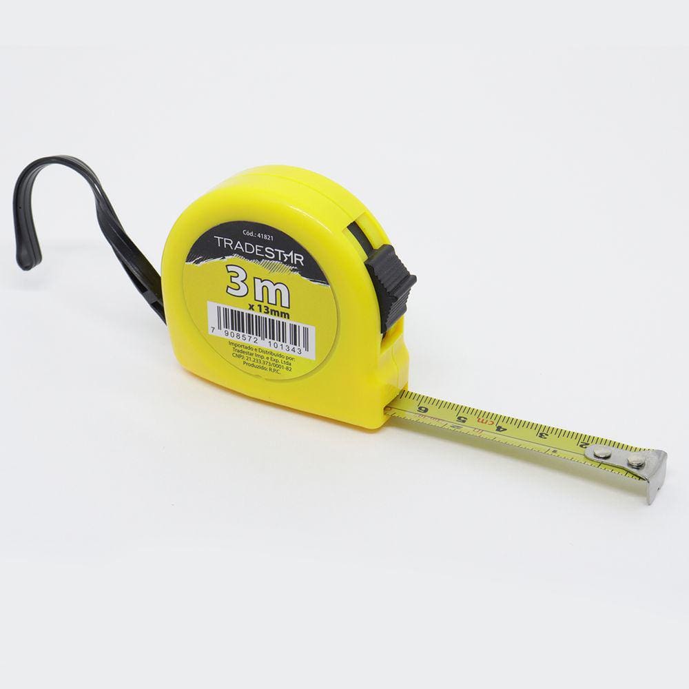 Trena Manual Aço 3M De Bolso Básica