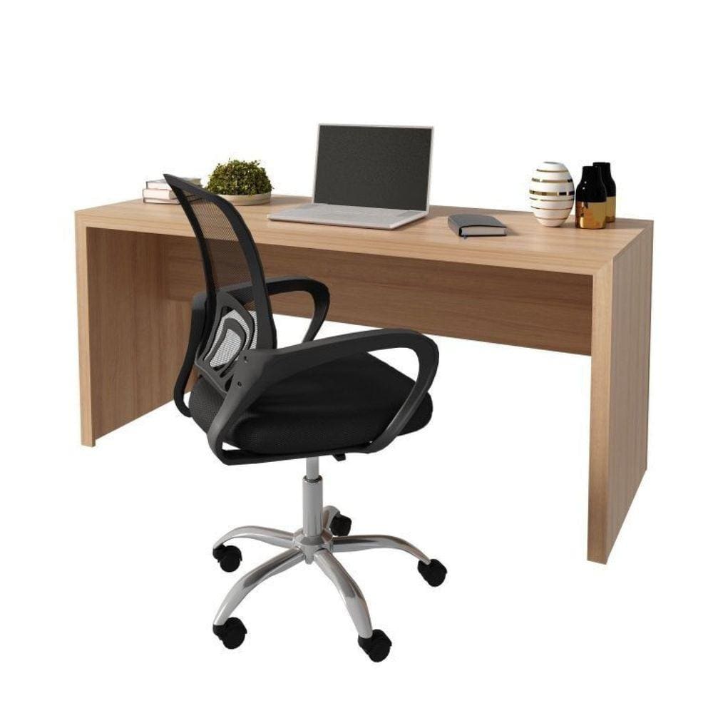 Mesa para Escritório 163cm ME4109 com Cadeira Diretor | Casas Bahia