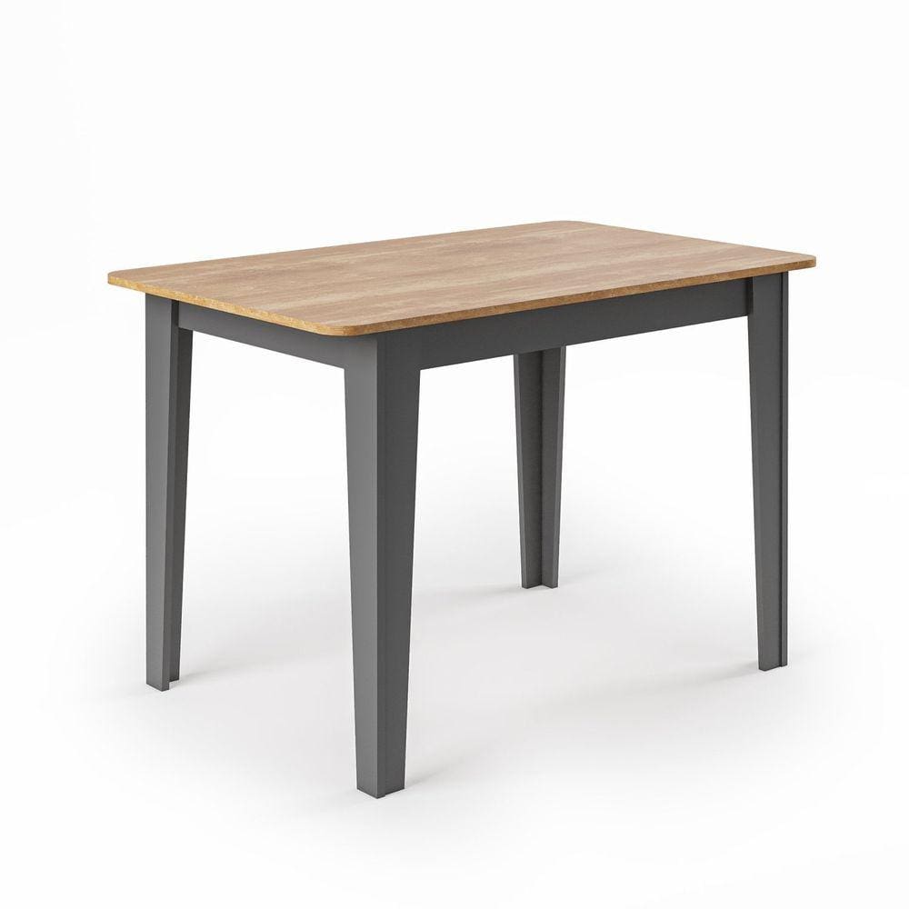 Mesa de Jantar Retangular 110x68cm Nicoli Mel/Cinza