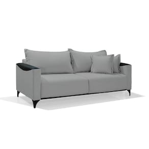 Sofá 3 Lugares Quartzo Linho 196cm Redenobre