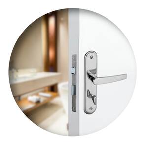 Fechadura Para Porta Banheiro Espelho Concept 402 Cromada Pado 40mm
