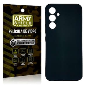 Capa Capinha Preta Samsung A34 + Película De Vidro 3D