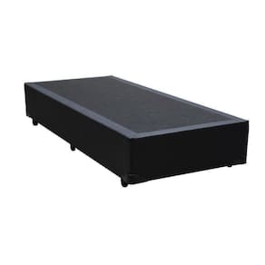 Base Box Solteiro Sintético Preto - 30x78x188