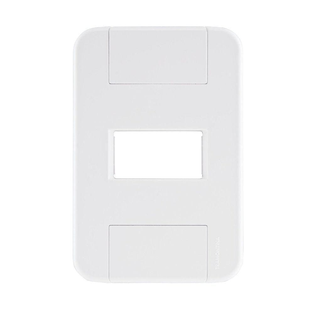 Placa 1 Posto Horizontal 4x2 Tramontina Tablet Branca 120 Unidades Tramontina