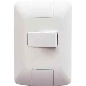 Conjunto 4x2 Com 1 Interruptor Simples Horizontal Tramontina Aria 6 A 250 V Branco Tramontina