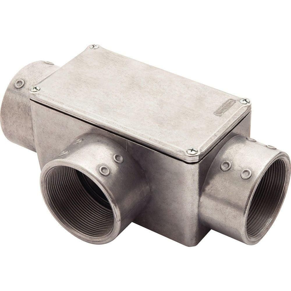 Condulete Fixo 4” Tipo ”t” - Com Tampa / Rosca Bsp / Sem Pintura Tramontina