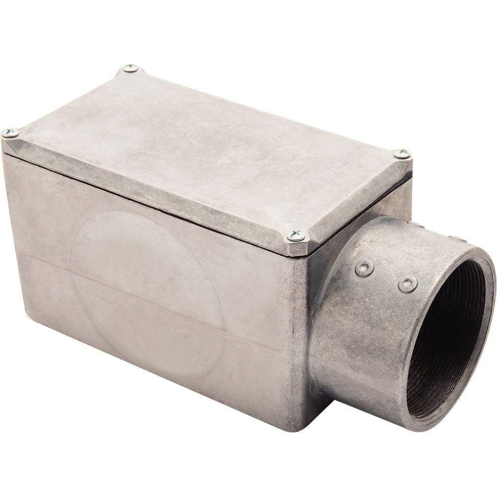 Condulete Fixo 3 Polegada Tipo E Tramontina Com Rosca E Tampa Tramontina