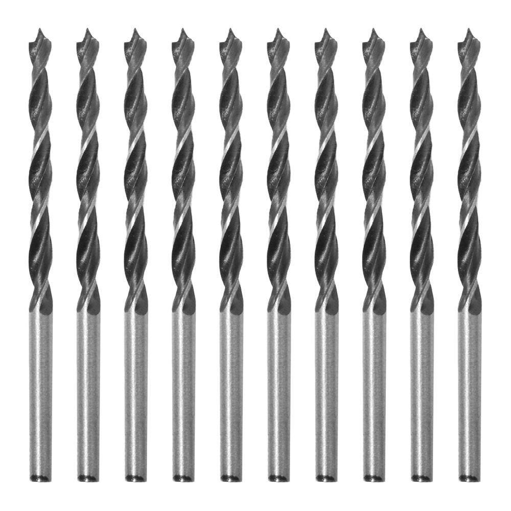 Broca Para Madeira Em Aço Carbono 3 Pontas 4X75MM Tradestar