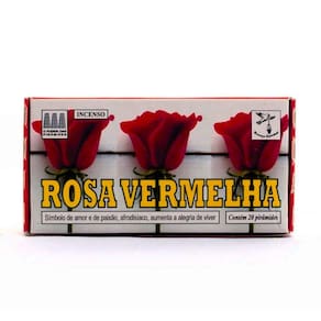 Defumador de Rosa Vermelha Caixa com 20 Unidades