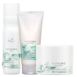 Kit Shampoo + Condicionador + Máscara Wella Professionals Nutricurls