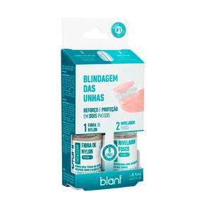 Kit Blindagem Das Unhas Fibra Nylon + Nivelador Fosco Blant