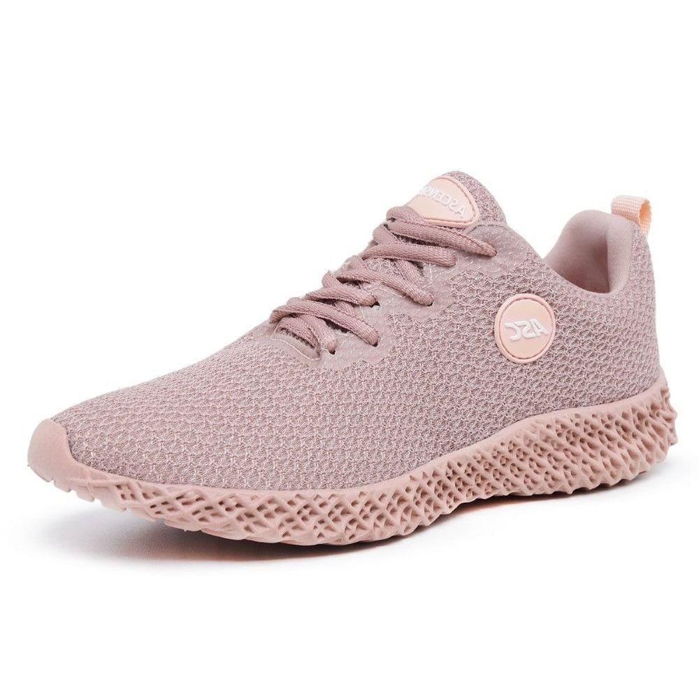 Tenis Feminino Caminhada Confortavel Leve Flexivel Design Moderno Dia a Dia