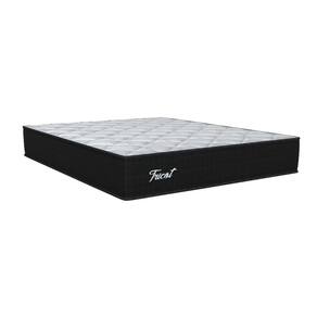 Colchão Tricot Eurotop King Size Molas Molas ensacadas Ensacadas 28x193x203cm Orthoflex Preto/Branco