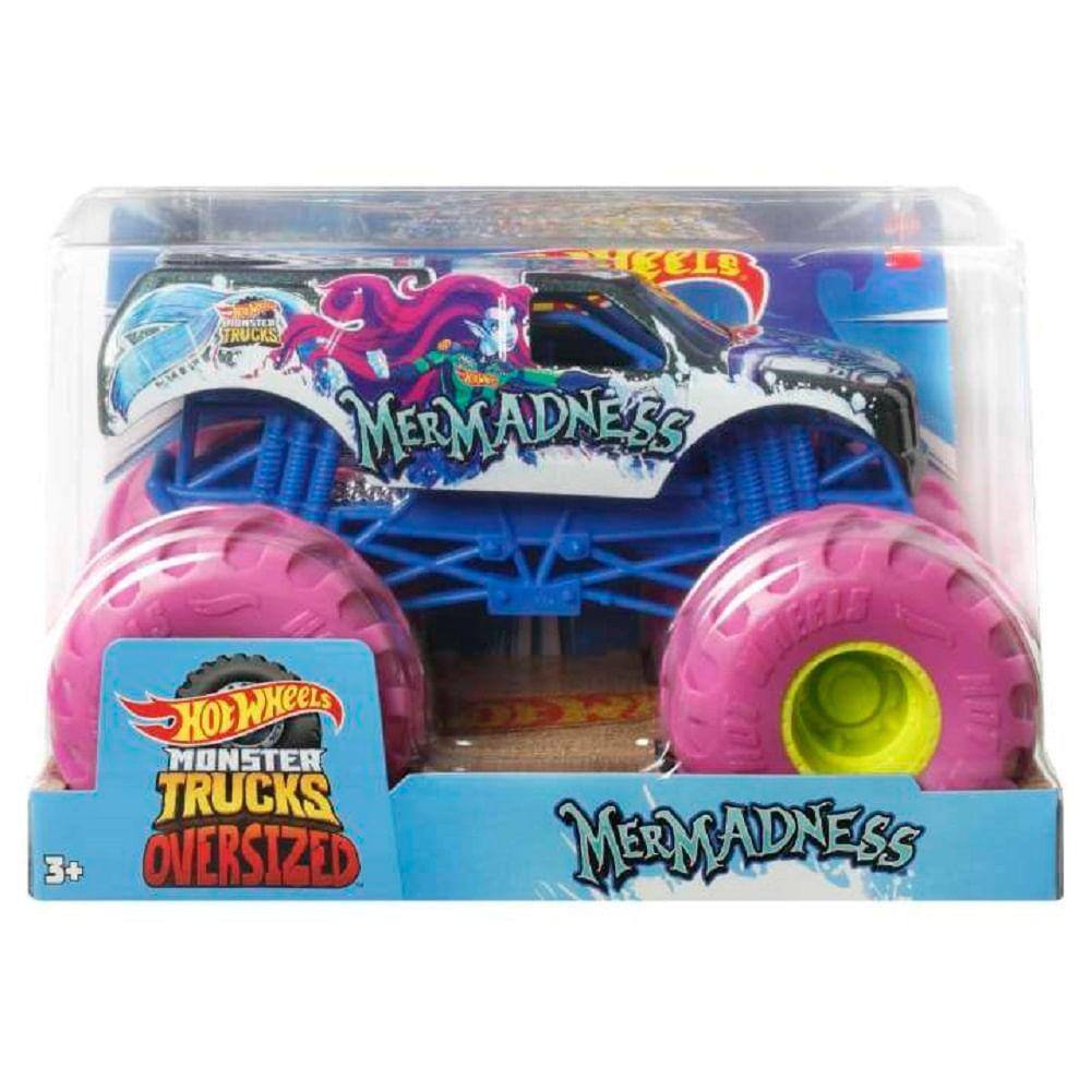 Pista Hot Wheels Monster Truck Batalha Do Tubarão Mecha em