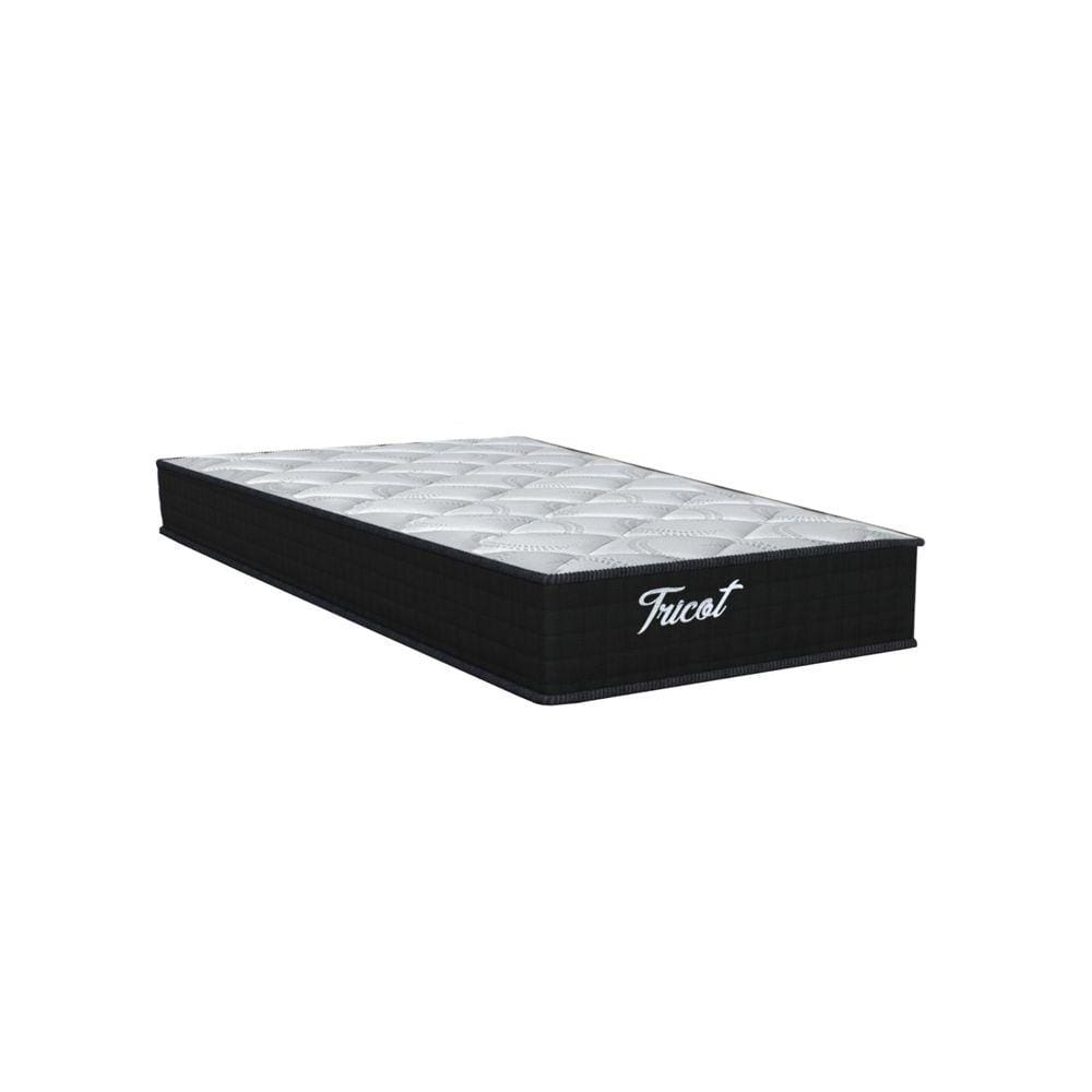 Colchão Tricot Eurotop Full Twin Molas Molas ensacadas Ensacadas 28x108x188cm Orthoflex Preto/Branco