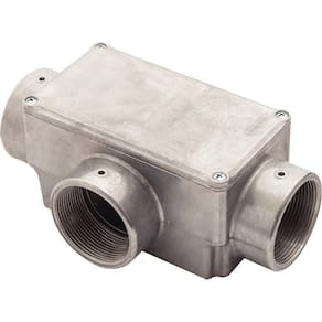 Condulete Fixo 2 Polegada Tipo "t" - Com Tampa / Rosca Bsp / Sem Pintura Tramontina