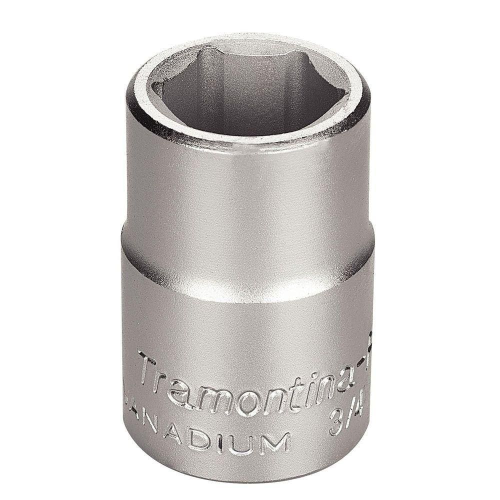 Soquete Sextavado Em Aço Cromo Vanádio 21 Mm - Encaixe 3/4” Tramontina Pro Tramontina