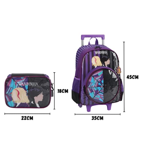 Kit Mochila E Estojo Infantil Wandinha Vandinha Netflix - decarlos - Kit  Mochila Infantil - Magazine Luiza