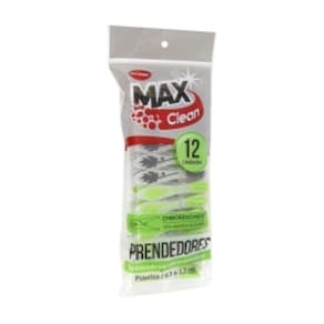 Prendedores De Roupa Emborrachados 8,5cm 12 Unidades