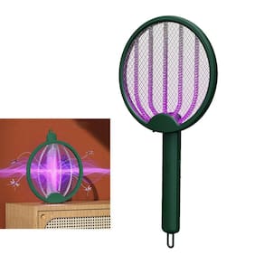 Raquete Eletrica Mata Mosquito 4 em 1 Pernilongo Mosca Inseto Luz UV Automatico