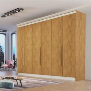 Guarda Roupa Casal 6 Portas 6 Gavetas Oslo Made Marcs Peroba